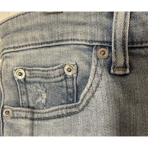 Lucky Brand Bridgette Woman SZ 8/29 Distressed Shark Bite Raw Hem Skinny Jeans - Picture 8 of 16